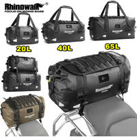 Rhinowalk Motorcycle Tail Bag Waterproof 20L/40L/65L Riding Pannier Dry Luggage Free Combination Motor Saddlebag Strap Install