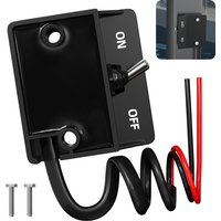 Toggle Switch 30A Heavy Duty On/Off Switch 12V SPST with 25CM Wire 2 Pin Latching Marine Toggle Switch 80001431 For Boat Car