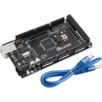ELEGOO MEGA R3 Board ATmega 2560 + USB Cable, Compatible with Arduino® IDE Projects — RoHS Compliant Black Blue