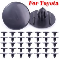 20-100PCS Car Bonnet Thermal Cushion Snap Clips Black Plastic Clip Auto Fasteners Rivet Fixer Suitable for Toyota 90467-09050