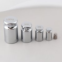 Electronic Balance Teaching Instrument Home Tool 2g/10g/20g/50g/100g Grams Scale Weights Chrome Plating Accurate Calibration