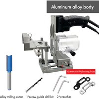 2 in 1 Mortising Jig Slotting Bracket with Invisible Fasteners Punch Locator Milling Cutter Positioning Frame for Trimming Machi