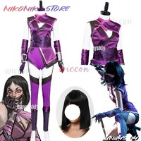 Game Mortal Mileena Cosplay Komba Costume Full Set Sexy Purple Color Uniform for Women Halloween Cosplay Outfits Carnival Suit