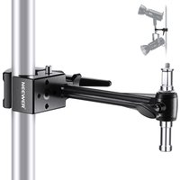 NEEWER Super Clamp with 6" Extension Arm 5/8" Stud 2.4" Jaw Grip Heavy Duty Crab Pole Clamp for Photography Studio Camera Light
