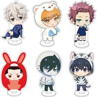 10CM Anime Blue Lock Isagi Yoichi Bachira Meguru Kunigami Rensuke Chigiri Hyōma Cos Acrylic Figure Stand Cute Gifts Ornaments