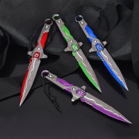 18cm Mercy Blade VCT LOCK//IN Uncut Weapon Keychain Valorant Game Peripherals Full Metal Mili Tary Tactical Safe Knive Sword Toy