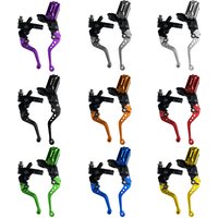 CNC One Pair 7/8" 22mm Universal Motorcycle Brake Master Cylinder Lever Cable Clutch Reservoir For Scooter Sport Dirt Bike