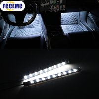 Lumière de pied ambiante intérieure de voiture au néon 18 LED avec USB, éclairage de rétroéclairage de décoration, lampe décorative universelle, escales automatiques, 5V
