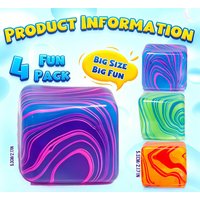 Needoh Snowflake Ice Cube Squishy Blind Box, Malt Sugar Slow Rebound Stress Relief Anti-Anxiety Squeeze Toy