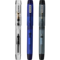 MAJOHN C3 Transparent Dropper Resin Fountain Pen 0.38mm/0.5mm Nib Smooth Iridium Converter Large Capacity Write Set Stationery