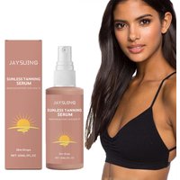 Herbal Self Tanning Essence Spray Sunless Tanning Enhance Skin Melanin Liquid Bronzer Natural Tanner For Body Face Nourishing