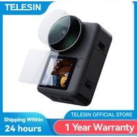 TELESIN Tempered Film Screen Protector For DJI Osmo Action 6 Lens Protective Glass Dustproof for Action 6 Camera Accessories