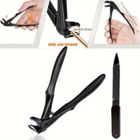 1/2pcs Angled Curve Toenail Clippers Duty Large Opening Nail Clippers for Seniors Pregnant with Lock Buckle for Thick Nails Tool