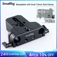 SmallRig Camera Base Plate With Dual 15mm Rod Rail Clamp for Sony FS7 A7 Series for Canon C100 C300 C500 for Panasonic GH5 1674