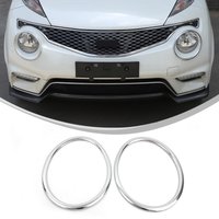 2pcs headlight lamp cover ring chrome trim Car Accessories For Nissan juke 2011-2014 For infiniti ESQ