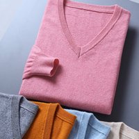 Autumn Winter Cashmere Sweaters Men Pullovers Jumper for Men Long Sleeve V-Neck Knitted Pullovers Herren Pullover Maglione Uomo