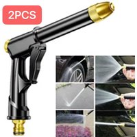 2PCS Automobile High-pressure Car Wash Water Gun New Copper-plated Nozzle Thickened Long Rod Family Car Dual Purpose Durable NEW