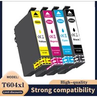 full 604 Ink Cartridge For Epson T604XL T604 XL Compatible Cartridges XP 2200 2205 3200 3205 4200 4205 WF2910 2930 2950 Printer