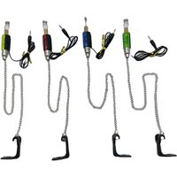Fishing Bite Alarm Waterproof LED Chain Swinger Indicator Carp Fishing Swingers Bobbin Indicators For Carp Fishing Bite Alarm