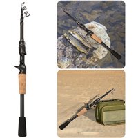 Spinning Telescopic Fishing Pole Lightweight Ultralight Fishing Jigging Pole Professional for Saltwater Freshwater Fishing
