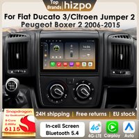 Hizpo 8-Kern Android 14 Autoradio für Citroen Jumper 2 Peugeot Boxer 2 Fiat Ducato 3 2006-2015 Auto-Multimedia GPS 4G Carplay 6115