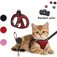 2pcs Universal harness and leash set for cats and dogs. Harness. Leash. Cat and dog puppy collars. Chest harness.