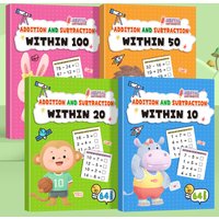 Addition & Subtraction Workbook Within 10,20,50,100: Math Practice Problems for 1st-3rd Grade - Speed Drills & Timed Exercises