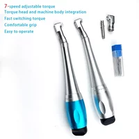 Set Dental Implan Ttool Restorat Adjustable Universal Implant Torque Wrench 5N-35N Drivers 2.35mm Latch Type Bits Contra Angle