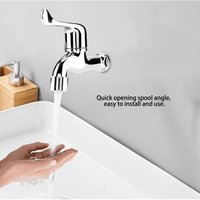 Washing Machine Faucet Sink Basin Water Tap with Single Spout & Handle