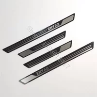 Car Accessories for SKODA ENYAQ iV 2021 2022-2024 Stainless Steel Door Sill Scuff Plate Protective Welcome Pedal Sticker Trim