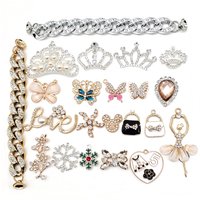 1 Pack Pearl shoe decorations Crystal Designer shoe charms Metal Accessories Women's Hot diy Shoes Perfect Gift