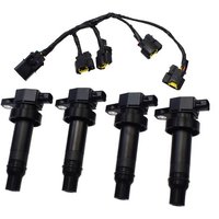 4Pcs 27301-2B010 Ignition Coil With Line High Performance Coil Assembly For Hyundai Elantra IX35 IX20 I30 Kia Soul Ceed