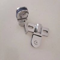 Glass Clamp Hotel Shower Room Ceiling Clip Glass Door Airplane Clip Fastener Bathroom Doorhinge Door Shaft Hardware Accessories