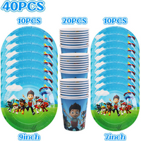 Paw Patrol Birthday Party Decorations New Balloon Set Disposable Tableware Set Party Event Supplies Banner Backdrop Favors Gifts
