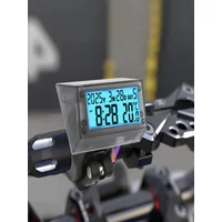 AliExpress kebidumei Solar Waterproof Motorcycle Bike Handlebar Electronic Clock Temperature Time Calendar 2Colors Backlight Display Moto Accessories