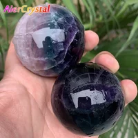 NATURAL Fluorite Quartz Crystal Ball Spheres Reiki Polished Massage Healing Exquisite Ore Souvenirs Gift Room Decor 1pc