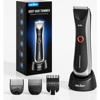 Sejoy Body Hair Trimmer for Men Bikini Electric Trimmer Rechargeable Groin & Body Shaver Groomer Arm Beard Razor