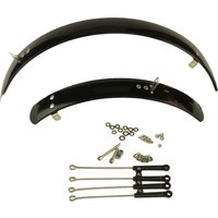 AliExpress NONE 2pcs ABS Aesthetic Appeal Retro Mudguard Vintage Look For Folding Bikes Mudguard Adds Touch V-brake 20in black
