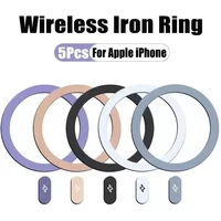5/1Pcs Metal Plate Sticker Rings Universal Wireless Charger Magnetic Rings Car Mobile Phone Holder Iron Sheet for iPhone 15 14