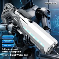 Electric Water Gun Fully Automatic Water Squirt Gun Multi Shot Shooting Water Blaster Toy for Summer Outdoor