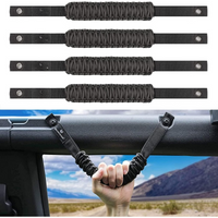 4 Pack Roll Bar Grab Handles for Ford Bronco 2021-2024 2/4 Door, Paracord Grip Handle, (Not for Bronco Sport)