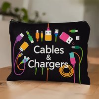 Fun Theme Classification Storage Bag Meds/snacks/data Cable Portable Zipper Bag Personalized Funny Carry on Organizing Bag
