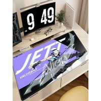 Mouse Pad Valorant Jett Laptop Desk Decor Extended Mousepad Pc Keyboard Gaming Mat Computer Xxl Large Table Pads Office Carpet