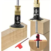 Carpentry Parallel Line Drawing Mortise Wood Scribe Tool,Wheel Marking Gauge With Fine-tuning Woodworking European Style Scriber