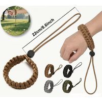 Adjustable dog leash,anti-pull pet leash,outdoor survival bracelet,paracord camera wrist strap/lanyard,universal woven wristband