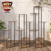 DayPlus Plant Stand Indoor Metal Plant Shelf for Multiple Plants Small Corner Flower Stand for Home Patio Garden - 4/5/6 Tier