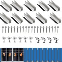 10/6/4Pcs/set 30cm Solar Photovoltaic Bracket Rail Aluminum Alloy Clamp For Solar Module Solar Panel Racking Mounts Accessories