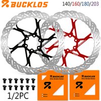 AliExpress BUCKLOS 160mm Brake Disc Bicycle Disc Brake Rotor 140mm Heat Dissipation Bike Rotor 180MM Durable Bicycle 203mm Rotor Bike Part