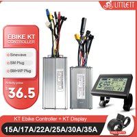 KT Ebike contrôleur d'onde sinusoïdale 36V48V 15A/17A/22A/25A/30A avec écran LCD3 LCD5 LCD11 pour pièces de Kit de Conversion de vélo électrique