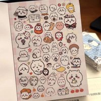 Anime Chiikawa Usagi Sticker Book Extra Thick Portable For Student DIY Journal Decoration Kawaii Creative Daily Use Gift 2026New